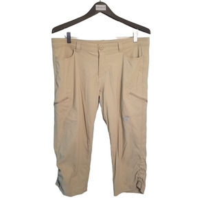 Eddie Bauer Khaki Capri Pants Women's Size‎ 12 36 Inseam 21 in